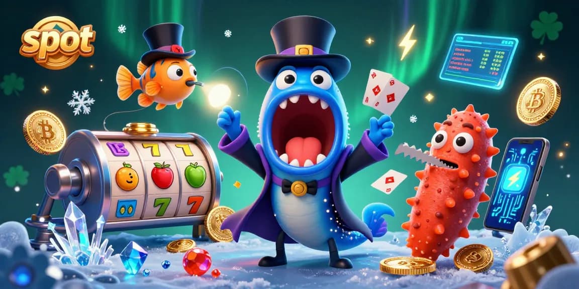 Engaging slot scene with vibrant reels and characters performing magic tricks