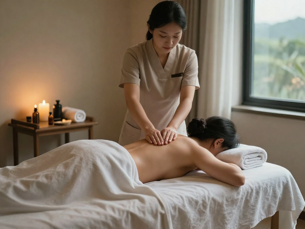 의정부출장마사지 at home with a professional therapist providing a relaxing ambiance.