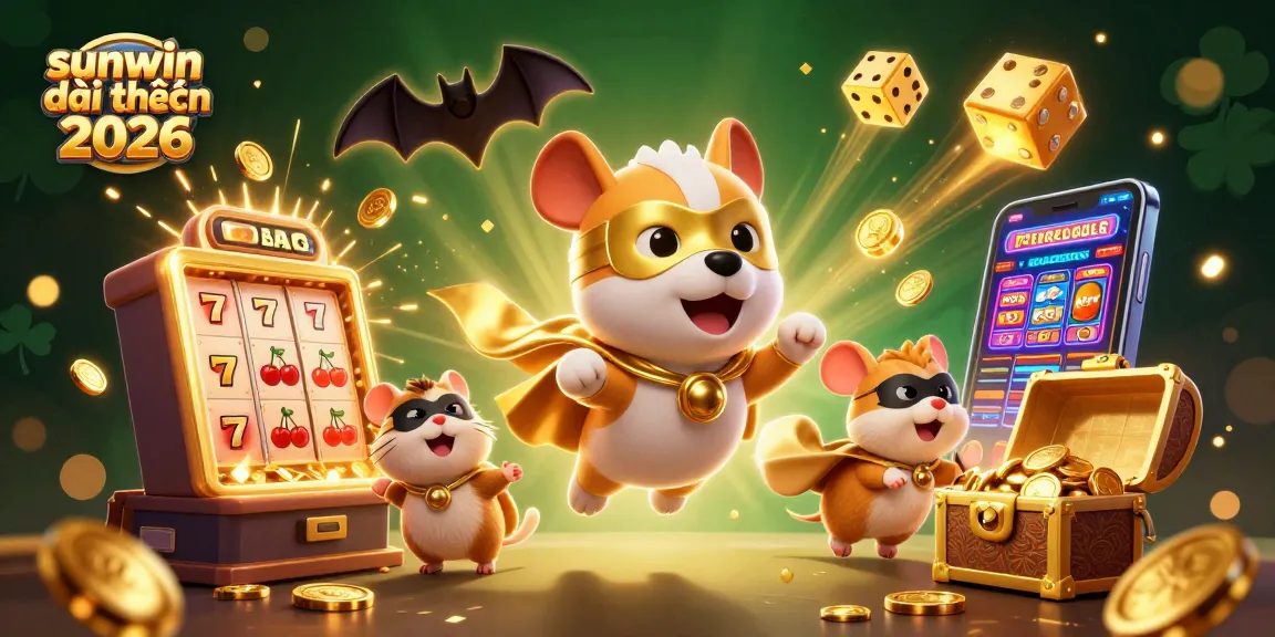 Engage with the exciting world of sunwin đổi thưởng 2026, featuring a vibrant scene with superheroes and casino elements.