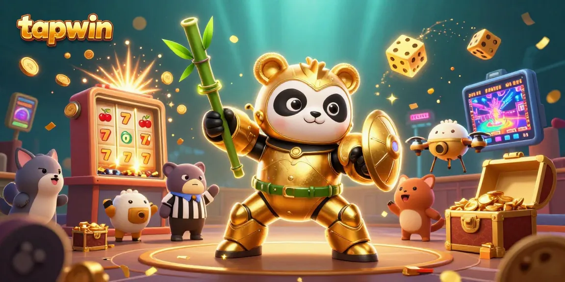 Engage with tapwin's vibrant gaming scene featuring dynamic characters and winning symbols.