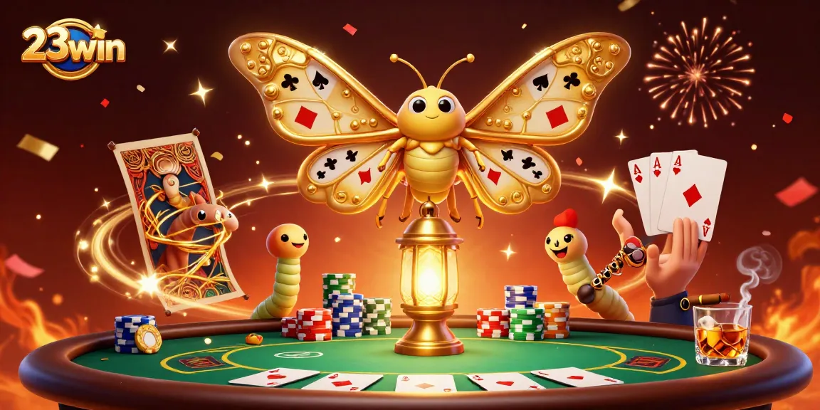 Experience winning excitement at 23win with vibrant casino-themed 3D illustration.